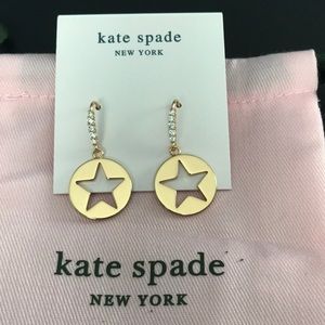 Kate Spade Symbol Star Gold Drop Earrings